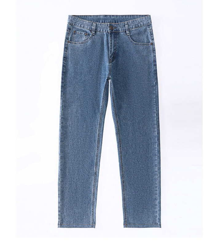 Plus jeansy męskie luźne wiosenne męskie cienkie spodnie z wysoką talią o wysokiej elastyczności 52 50 48 spodnie męskie workowate dżinsy 54 56 jeansy męskie