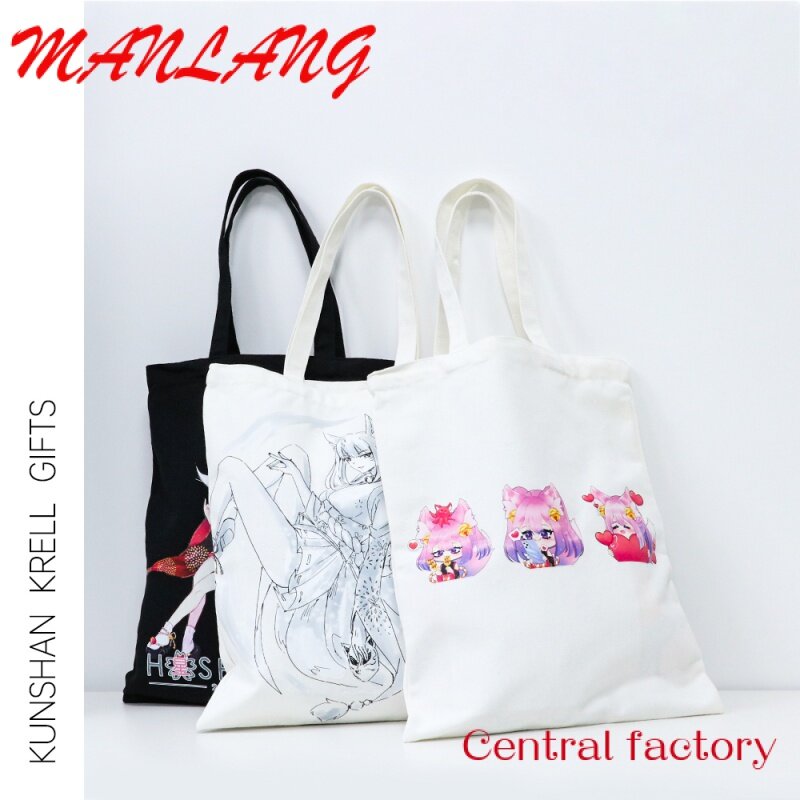 Custom  Customized  printing Fashion Charm Cotton Canvas Bag tote bag with logo Shopping Bag