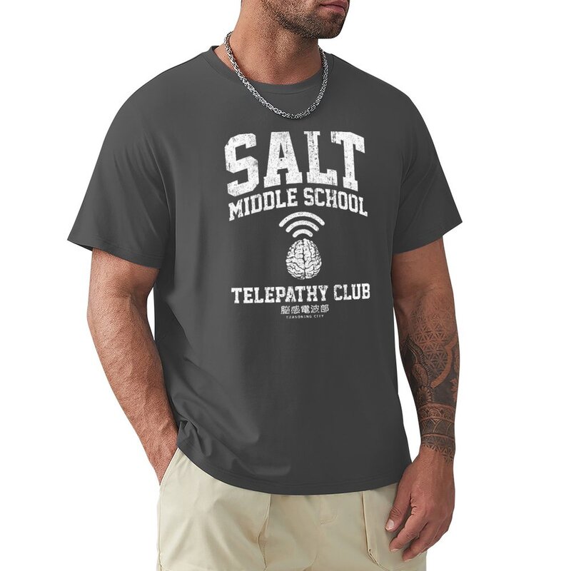 Salt Middle School Telepathy Club camiseta para niños, animal prinfor, blusa para hombres, camisetas de Campeón