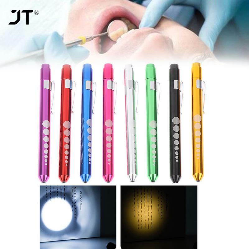 LED Flashlight Work Light First Aid Pen Light Torch Lamp Pupil Gauge Measurement Portable Medical Pen light