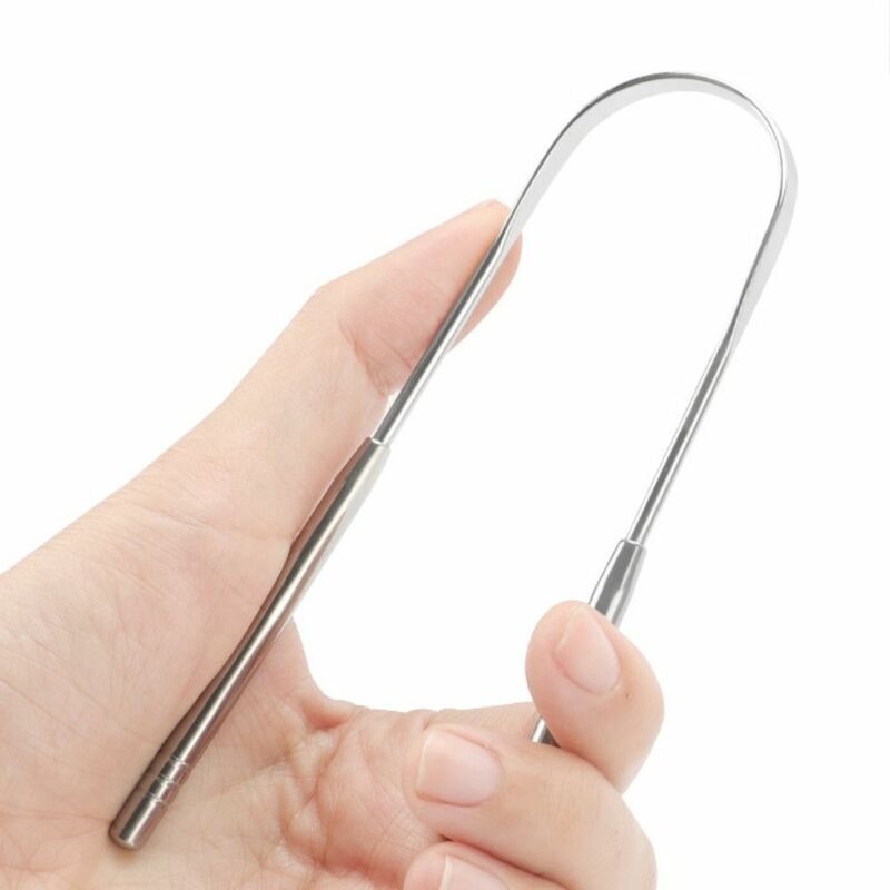 1/2/3 PCS Stainless Steel Tongue Scraper Tongue Cleaners Fresh Bad Breath Cleaner Oral Hygiene Dental Health Care Tool