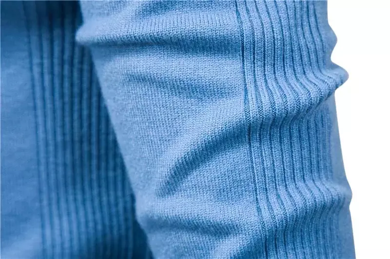 Jersey de manga larga con cuello redondo para hombre, ropa interior informal, ajustada, a la moda, otoño