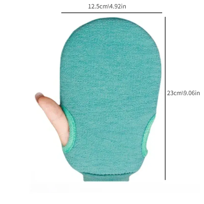 ถุงมือ Alat penggosok Badan สำหรับขัดผิว1ชิ้นสำหรับขัดตัวถุงมือถูผิวหนังที่ตายแล้วสำหรับอาบน้ำหลังขัดตัวผ้าสปา