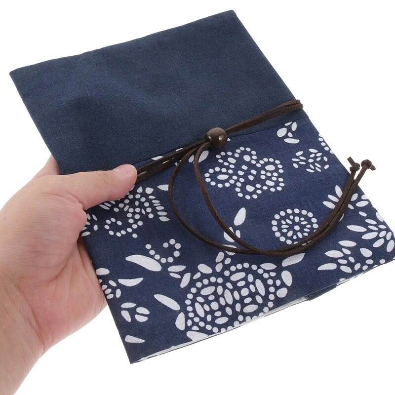 Чернильно-синяя окрашенная ткань, защитный чехол для книг, удобные Чехлы, модные многоразовые Защитные чехлы для книг