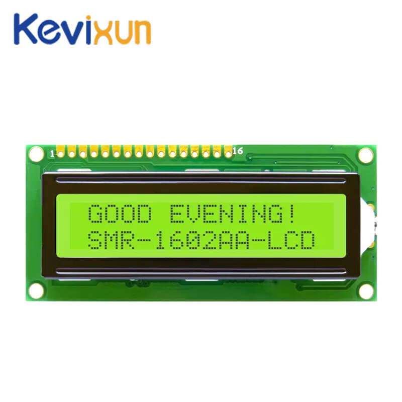 LCD1602 1602 modulo LCD blu/giallo schermo verde 16x2 caratteri Display LCD muslimex PCF8574 interfaccia IIC I2C 5V per arduino