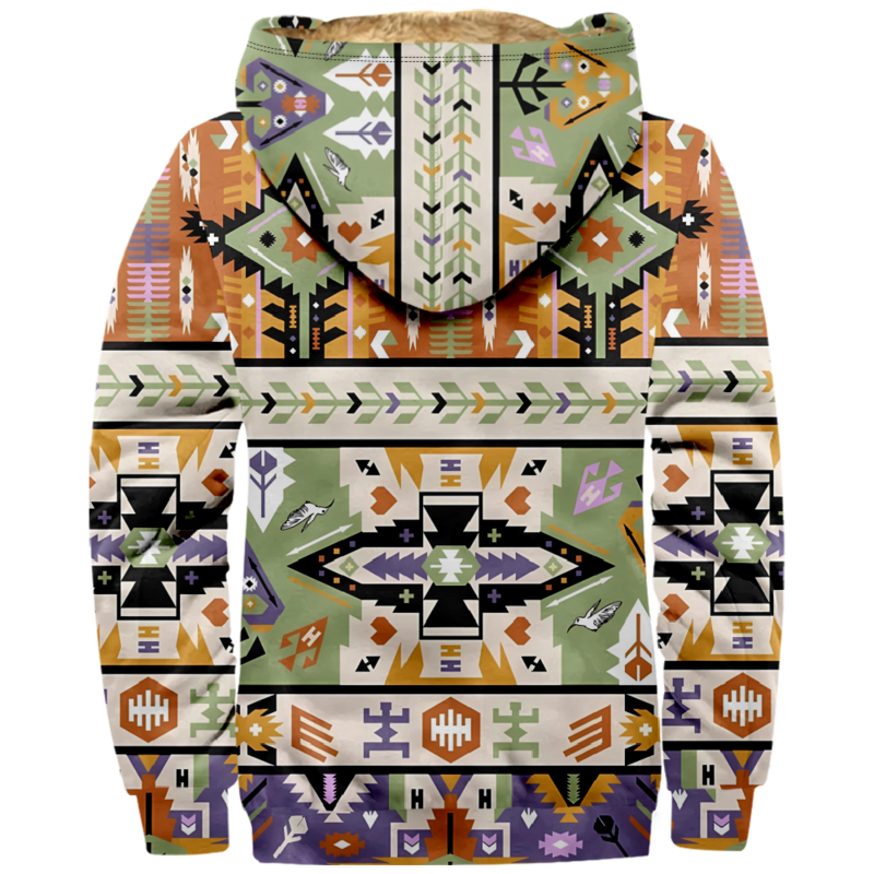 เสื้อฮู้ด Aztec กราฟิกวินเทจ2023ใหม่เสื้อคอตั้งซิปเสื้อแขนยาวใหม่เสื้อผ้าผู้ชายแฟชั่นฤดูหนาว