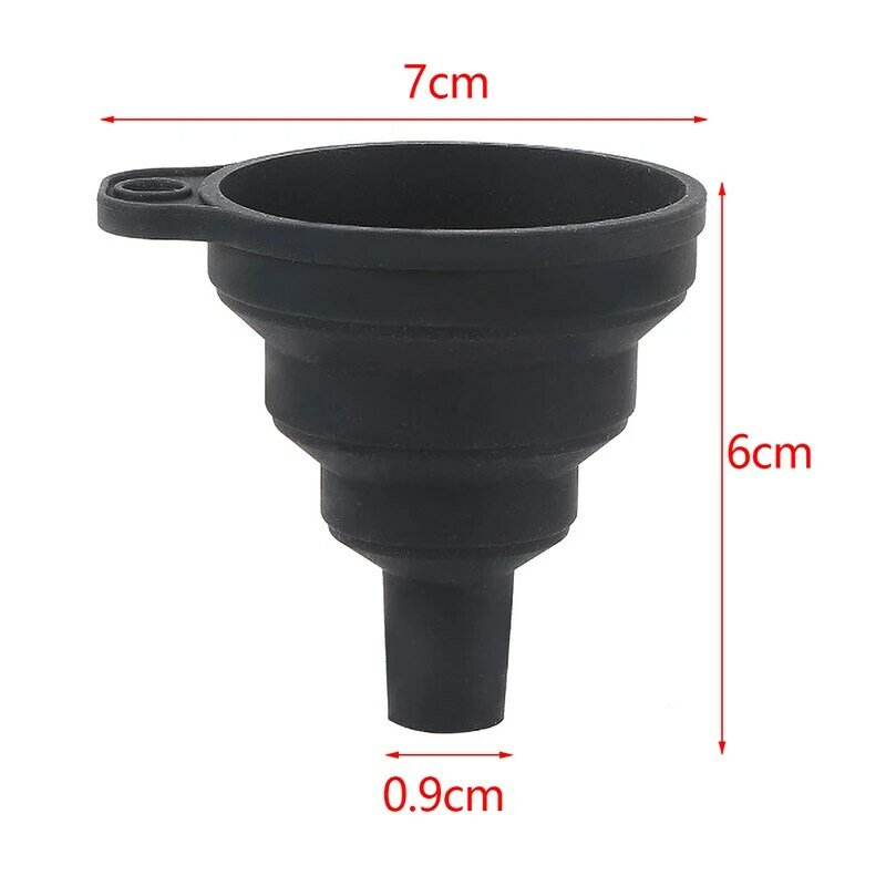 Foldable Car Engine Funnel Silicone Liquid Funnel Washer Fluid Change Portable Auto Engine Oil Change Funnel Car Accessories