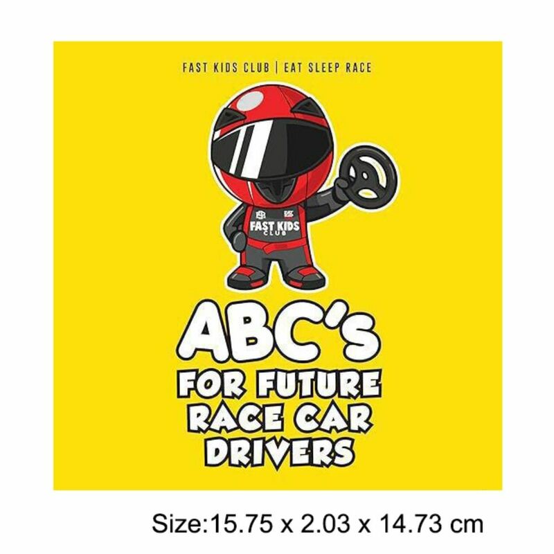 Papierowa książka ABC dla przyszłości Kierowca samochodu wyścigowego Puzzle dla dzieci Nauczanie kolorowych książek dla maluchów Książka alfabetyczna
