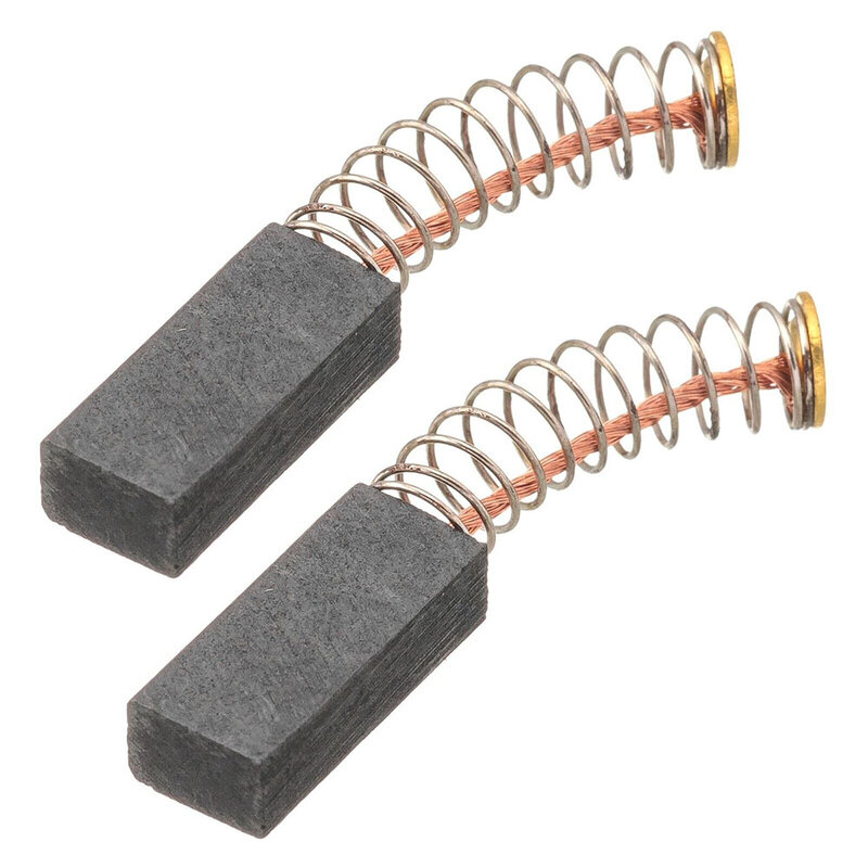 2 pezzi spazzole di carbone per motori elettrici 13mm X 6X4mm parte di ricambio utensili elettrici motori smerigliatrice angolare accessori per sostituzione