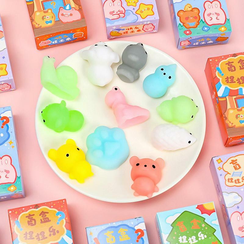 Мини-игрушки Mochi Kawaii рисунок животных пасхальные яйца наполнители сжимаемая игрушка для детей мальчиков девочек Подарки на день рождения