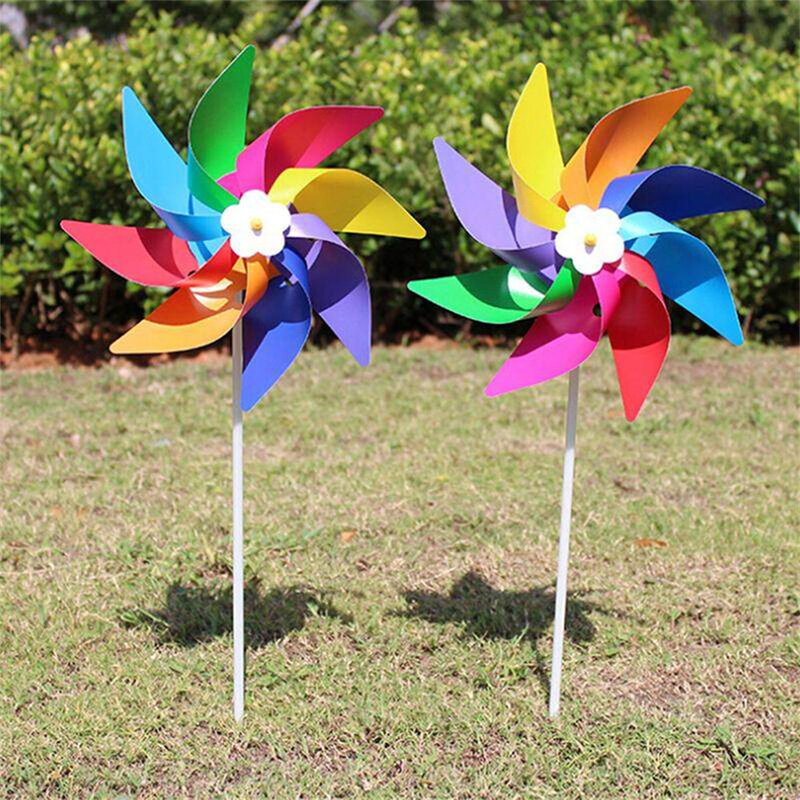 Mulino a vento all'aperto ornamento del filatore del vento prodotti per la visualizzazione del balcone giardino cortile decorazioni per feste in camera per bambini giocattoli per bambini