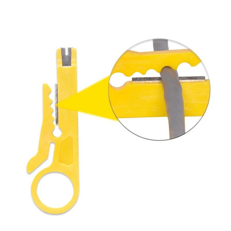 1 przewód PC striptizerka nóż szczypce do zaciskania narzędzie do zaciskania ściąganie izolacji z kabla przecinak do drutu narzędzia wielofunkcyjne linia cięcia wielofunkcyjne narzędzia ręczne