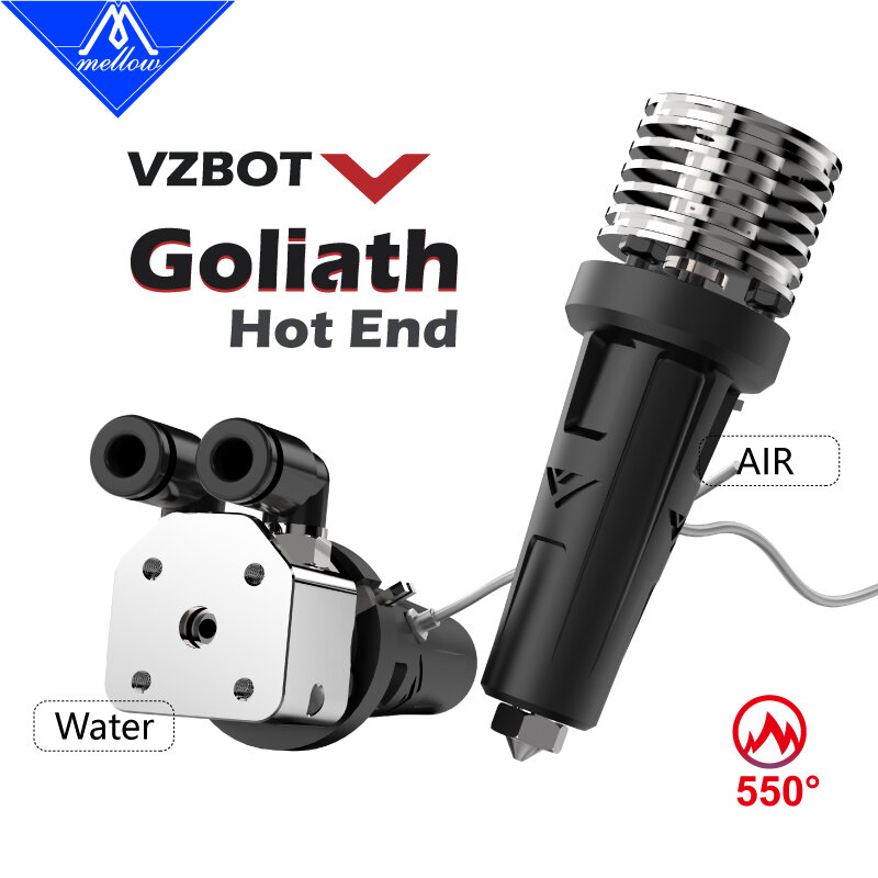 Mellow-Goliath Air / Water V2 Hotend para impresora 3D de alta velocidad Vzbot Voron HevORT, reemplazo de Dragon Crazy