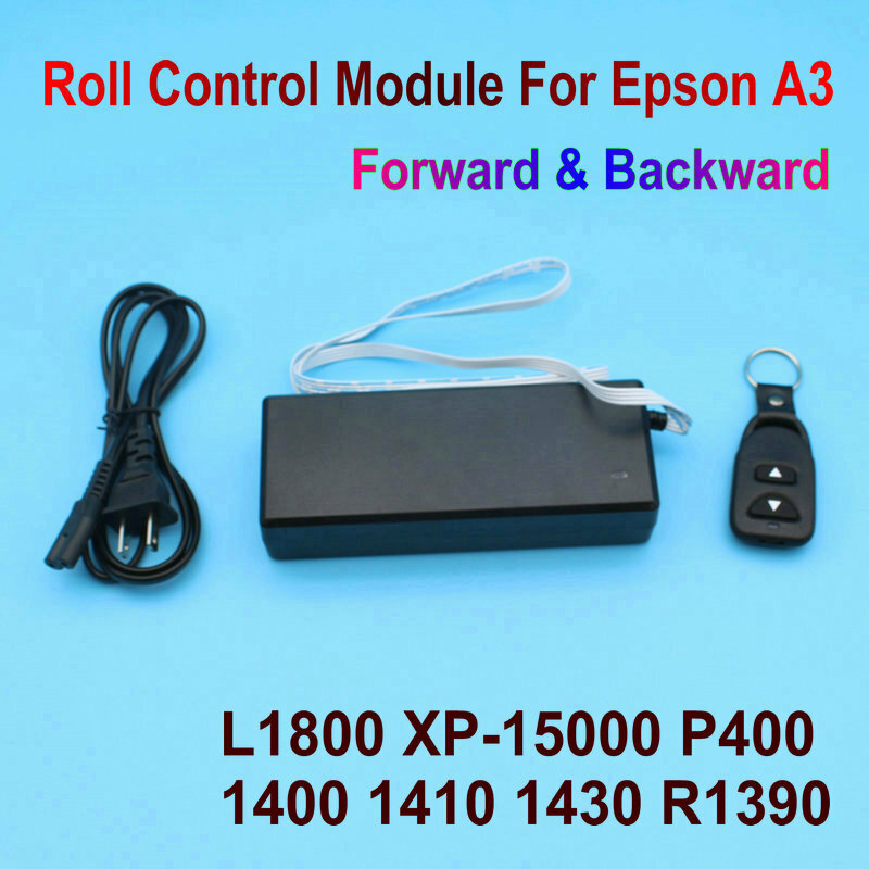 DTF salvar Film Roll Controller, controle de rolo da impressora, frente para trás, sem marca para Epson L1800, R1390, 1400, 1410, 1430, XP-15000, P400