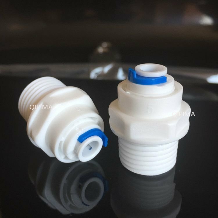 Raccordo rapido RO Water connettore di accoppiamento per tubi in plastica 1/4 "3/8" tubo BSP accessori per depuratore d'acqua acquario