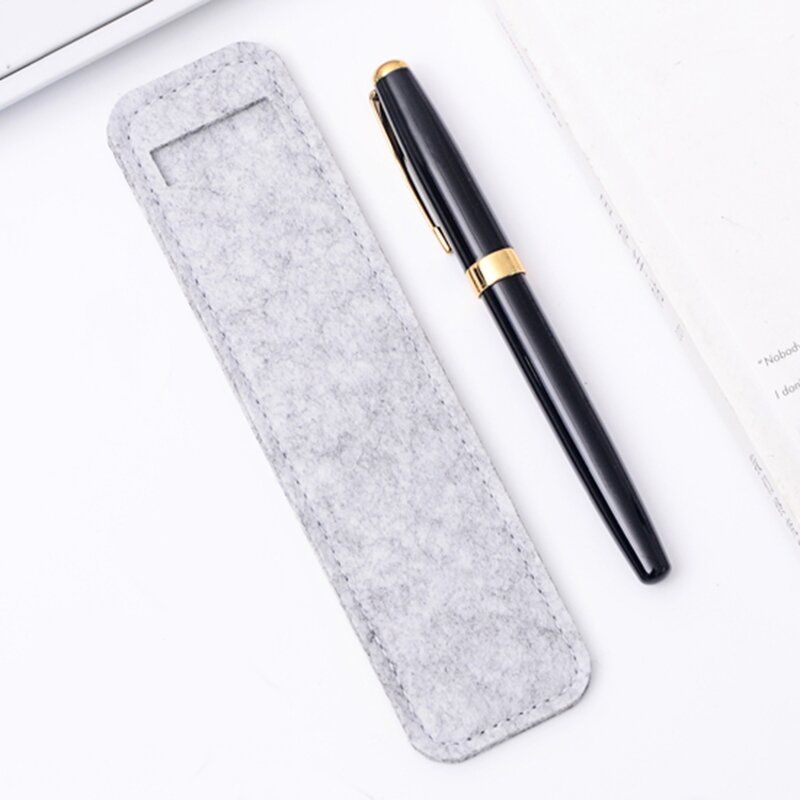 CPDD Durable Felt Pen for Case Holder Solid Color Fountain Pens Pouch Protective Sleeve Cover for Roller Ballpoint Gel Pen Pe