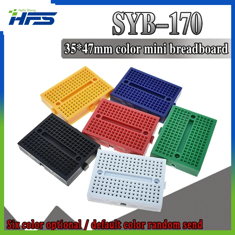 SYB-170 Mini Solderless Prototype Breadboard 170 Tie-points 35*47*8.5mm for arduino Diy Kit