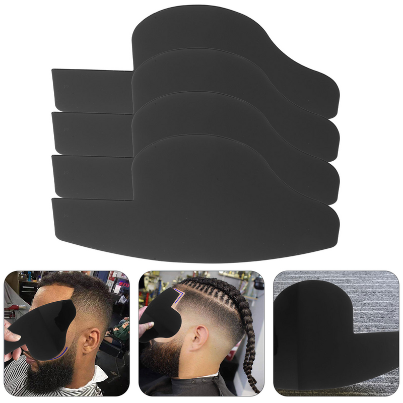 Beard Guide Shaping Template Tools Mustache Lineup Stencil Hairline Enhancing Card Beard Shaper Trimming Tool