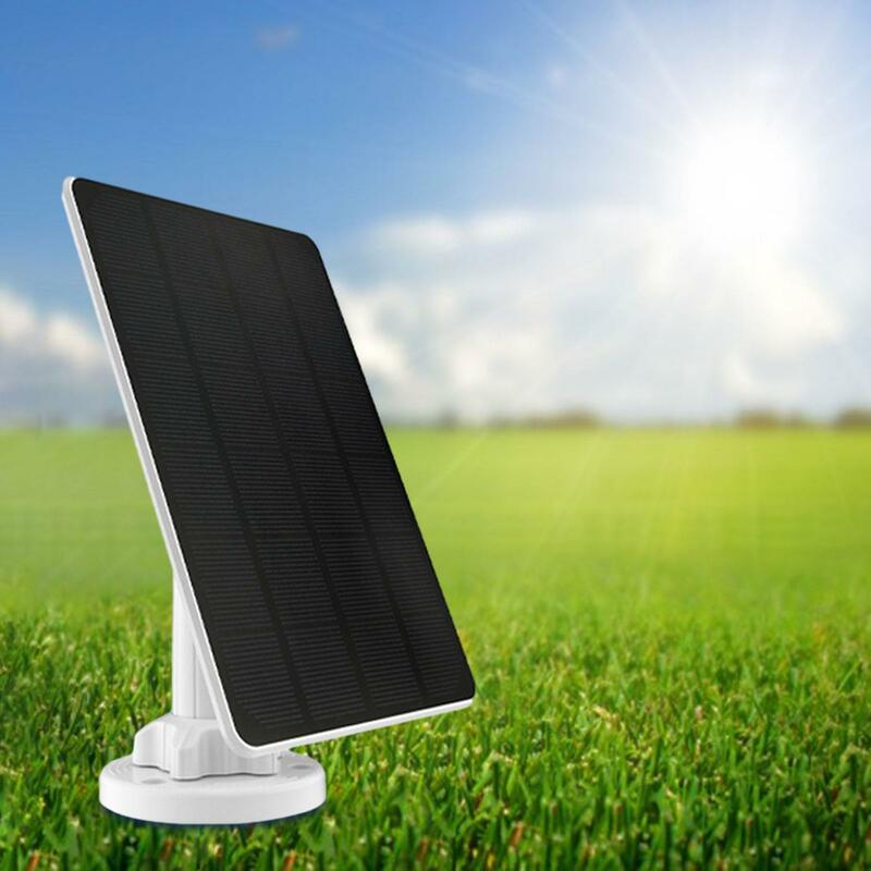 3W 6V Solar Panel 300cm Charging Cable, Easy to Install Wall Mount Efficient Conversion Rate Waterproof IP66 Solar Panel Charger