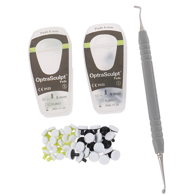 Nuovo supporto in resina composita dentale per polimerizzazione leggera Optrasculpt cuscinetti in schiuma L/S stampaggio in resina/manico 1 pz