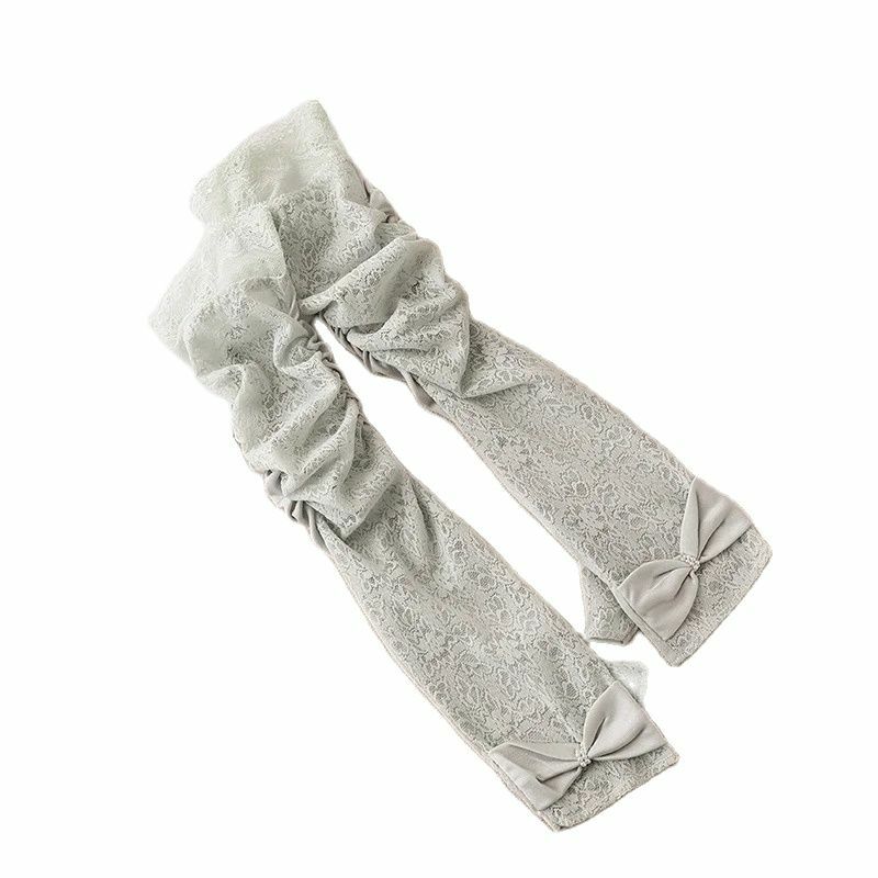 Перчатки солнцезащитные с кружевом, перчатки тонкие из 100% натурального шелка, в стиле ретро, для лета, A43902QC, 2024