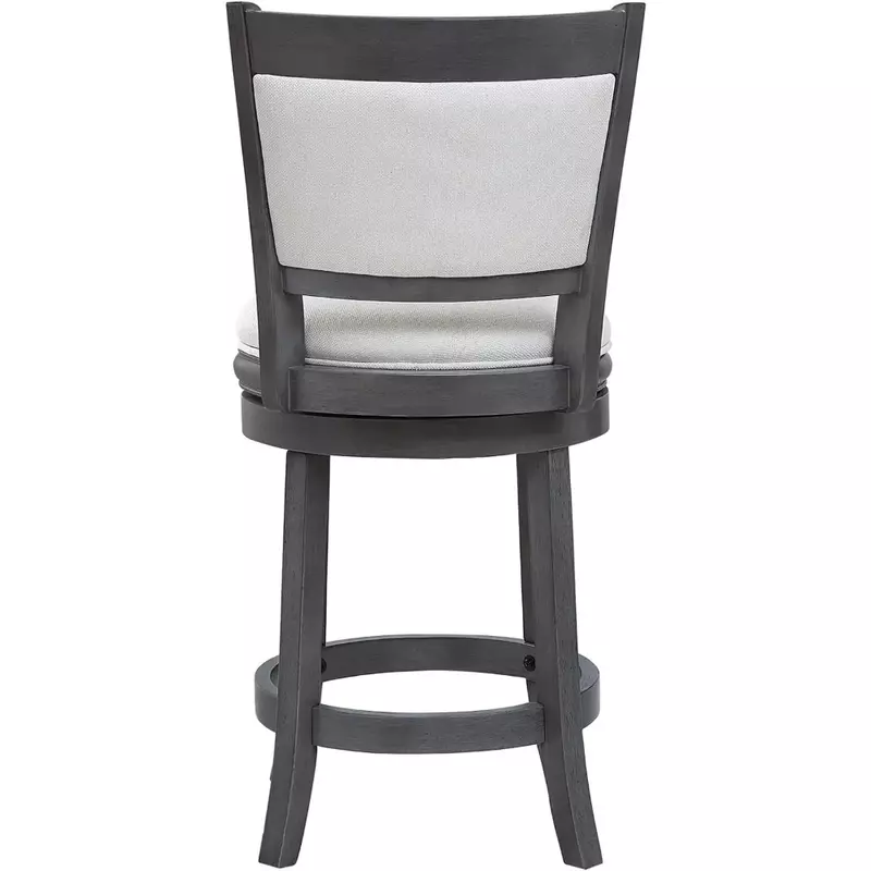 Bar Chair, Upholstered Swivel Counter Barstools with Back, Bar Chair