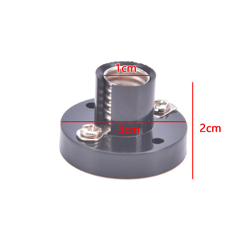 E10 Screw Holder DIY Flat Lamp Bases Physics Electric Beads Testing Part Lamp Holder Large Screw Retardant Socket Holder Adapter