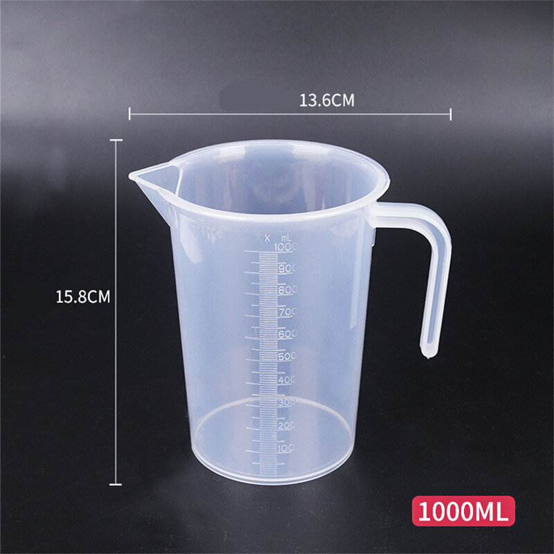 100~5000ml Plastic Measuring Cup Transparent With Scale Food-Grade Separating Cups DIY Cake Epoxy Resin Jewelry Making Tools