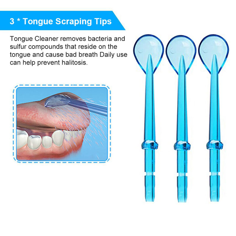 9 pz/set punte del getto della sostituzione per elettrico & rubinetto orale irrigatore dentale Waterpik acqua Flosser denti Cleaner ugelli accessorio