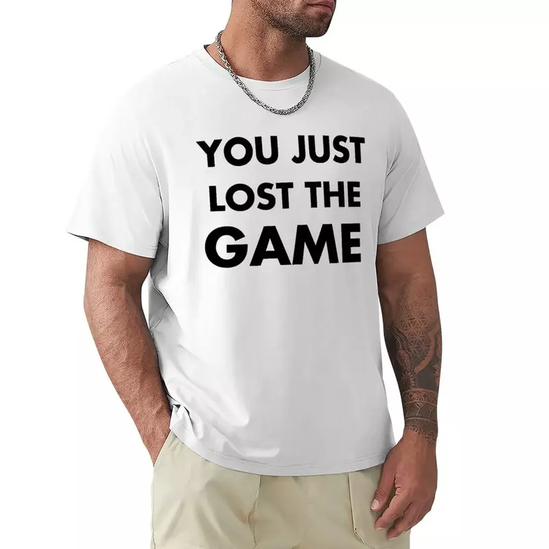 あなたの男性はゲームTシャツを紛失しました、空白の特大のトップス、速乾性