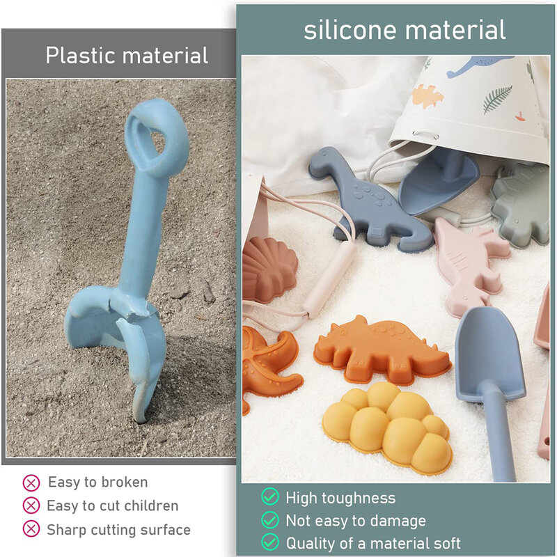 Beach Toys Summer For Kids Accessories Summer Sand Water Play Mold Tools Sets Cute Animal Model Ins Seaside Beach Swim Toy