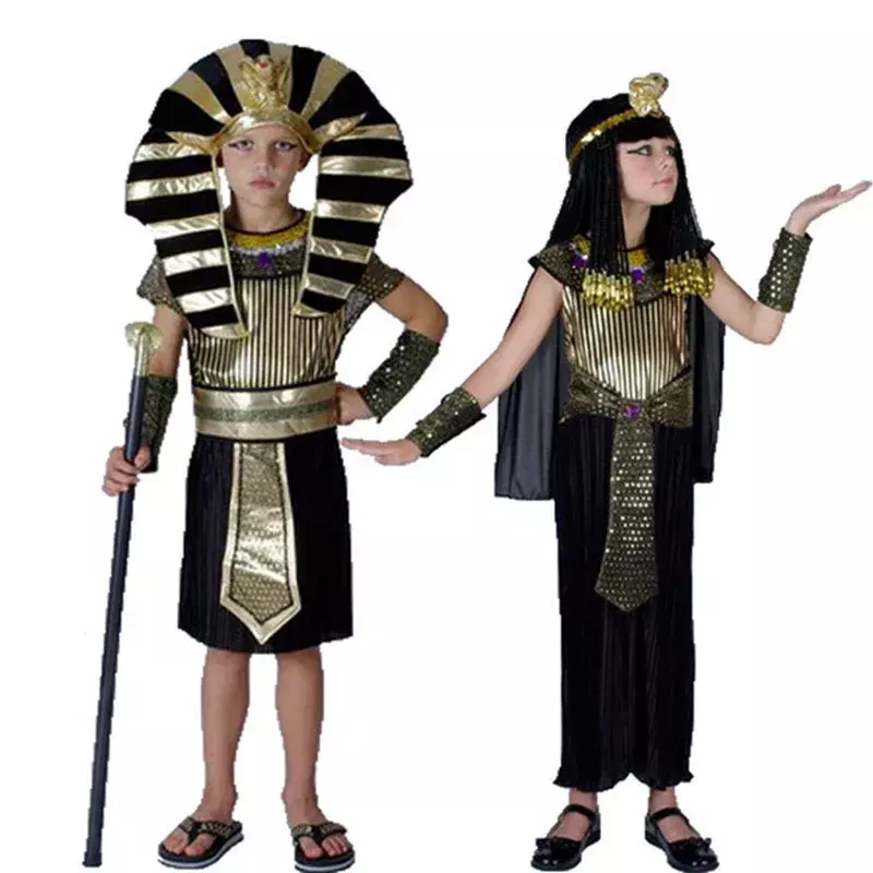 Egypt Pharaoh Cosplay Costumes For Carnival Party Adults King Men Women Fancy Dress Costume Holiday
