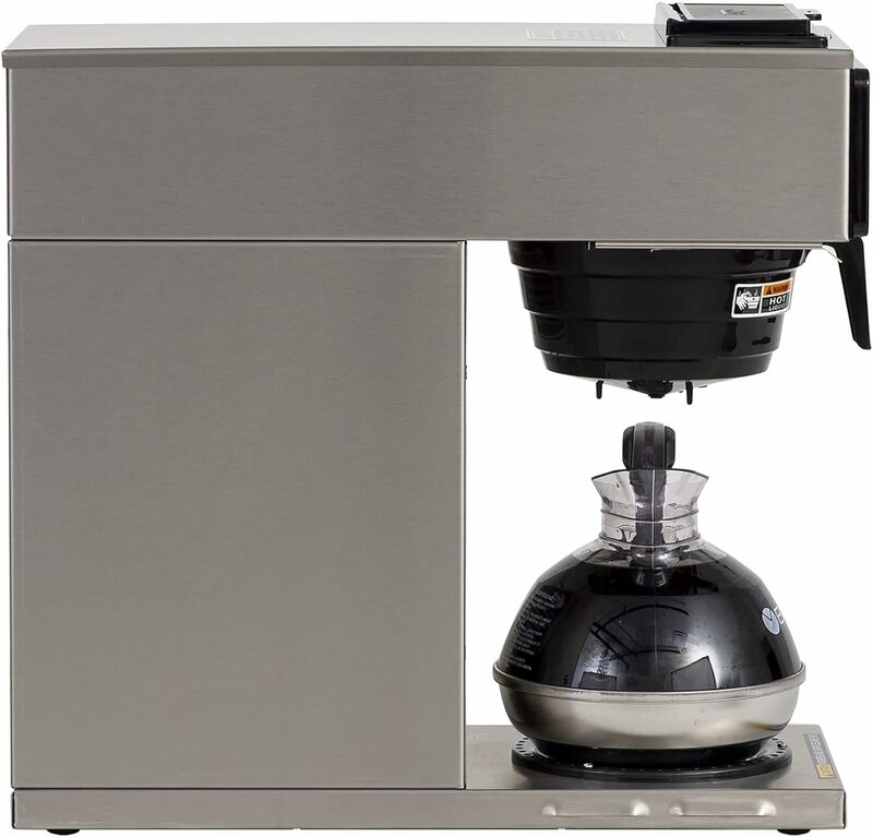 BUNN 13300.0001 VP17-1SS Pourover Coffee Brewer with 1-Warmer, Stainless Steel, Silver, Standard