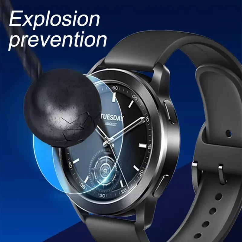 Protectores de pantalla de vidrio templado antiarañazos para Xiaomi Mi Watch S3, película protectora para reloj inteligente, 1-4 piezas