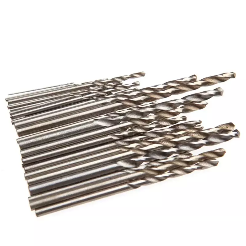 Brocas helicoidales Micro HSS, vástago recto para taladro eléctrico opcional 1, 1,5, 2, 2,5, 2,8, 3, 3,2, 3,5, 4, 4,5, 5 Mm, 10 unidades