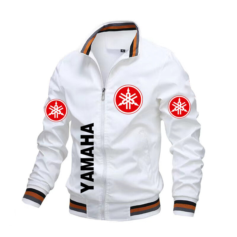 Giacca da moto Yamaha Racing Team Jacket Casual Trendy Biker Jacket abbigliamento sportivo Yamaha oversize abbigliamento uomo cappotti Streetwear