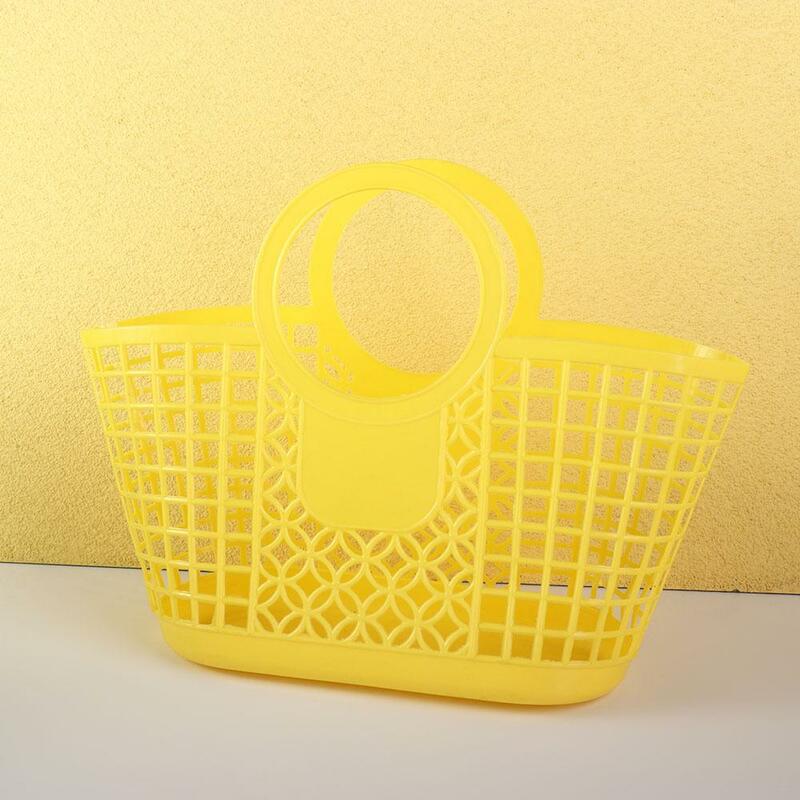 Plastica portatile vuoto appeso a mano cucina accessori per il bagno cestino portaoggetti cestino portaoggetti organizzatore di giocattoli