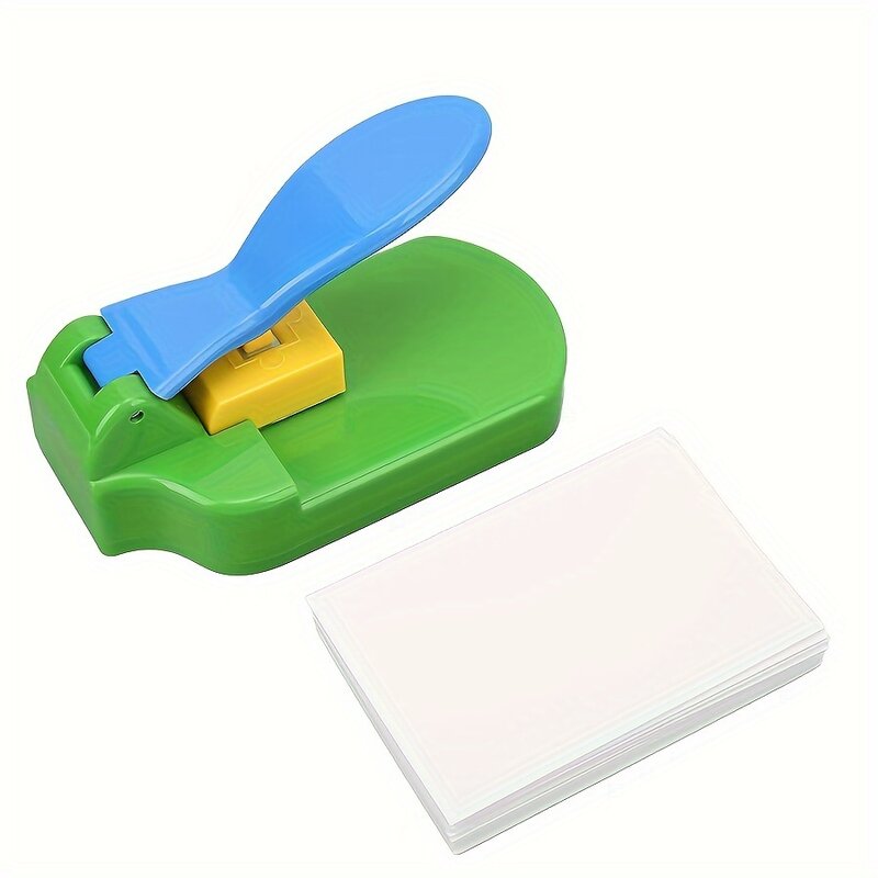 Green Puzzle Maker，1pc Puzzle Maker with 10pcs Adhesive Foam, Crafts Making Puzzle Scrapbook--Puzzle Mini Tool