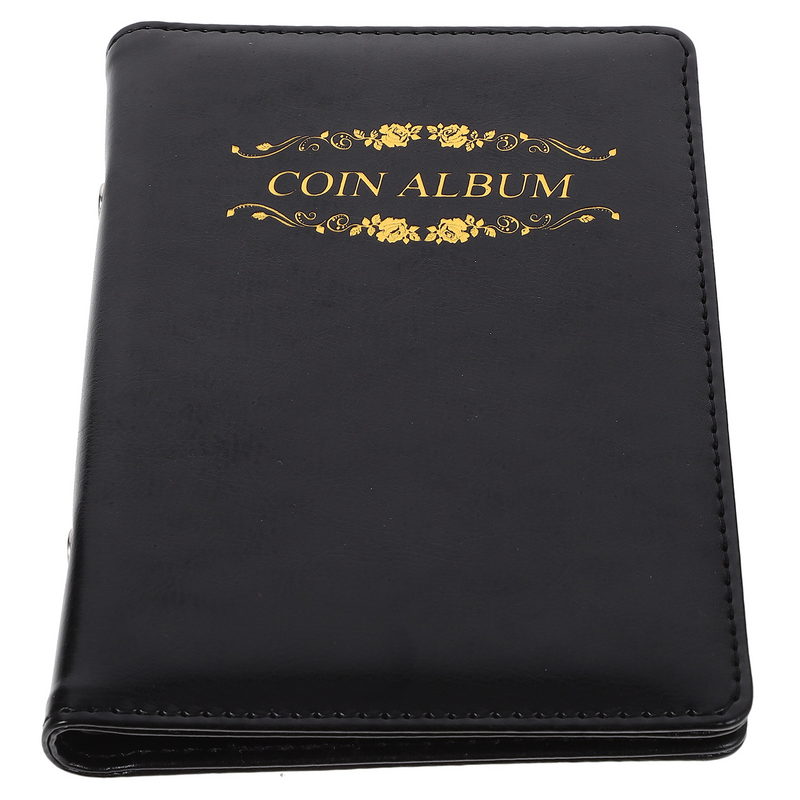 Coin Collection Book Commemorative Rose Black Protection Album Organizer Coins Photo Albumate