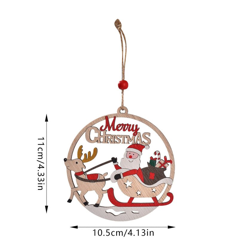 Papai Noel enfeite pendurado, pingente de árvore de natal, decoração de festa de ano novo, presente criativo, Natal, 2023