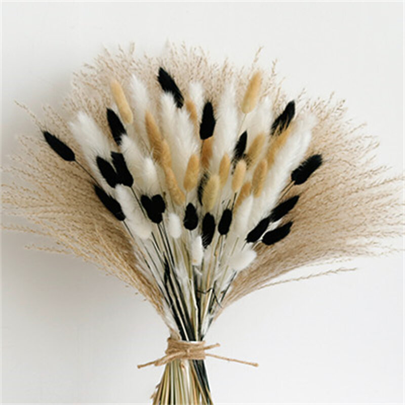 Pampas Grass 2023 Dried Flower Autumn Decoration and Table Accessories Christmas Decor Wall Vase Wedding Supplies Centerpiece