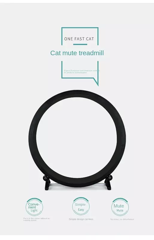 Toy Cat Wheel Supplies Cat Treadmill Running Fitness Weight Loss Grinding Claw Exercise Multi-functional Silent Treadmill