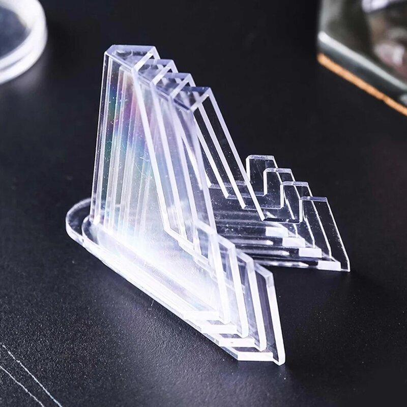 20 Pcs Coin Stands Acrylic Acrylic Display Easel Card Display Easel Holders for Displaying Coins Cards Pocket Watches Challenge