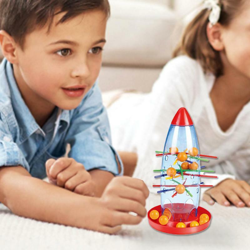 Jogos Montessori de varetas coloridas para crianças, palitos de madeira, empilhamento estável, puzzle brinquedos, integração sensorial, jogo de treinamento