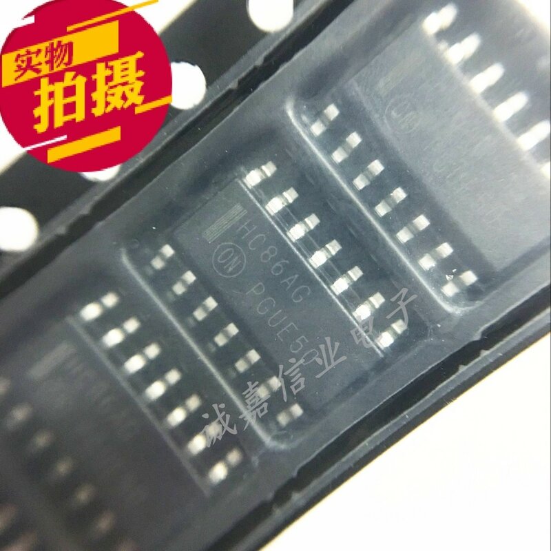10pcs/Lot MC74HC86ADR2G SOP-14 MARKING;HC86AG XOR Gate 4-Element 2-IN CMOS 14-Pin Operating Temperature: - 55 C-+ 125 C