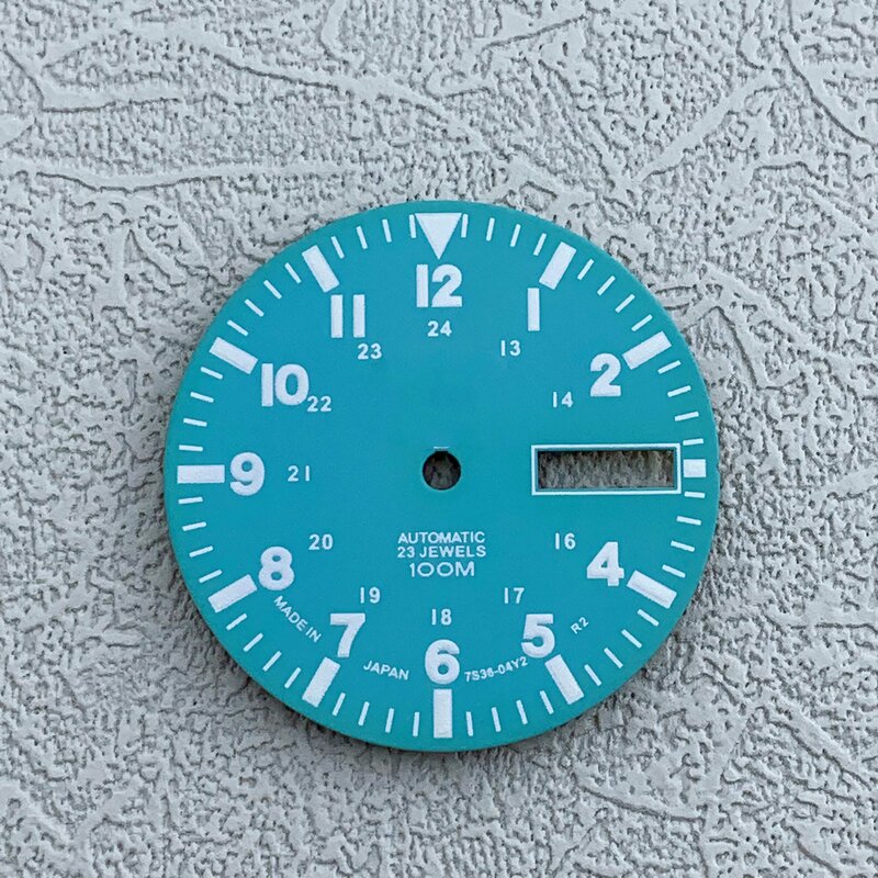 Akcesoria do zegarków 82,5 mm Nowy rozmiar 5 Retro Mocny zielony blask NH36 Tarcza Akcesoria do zegarków Niestandardowy zegarek S Dial