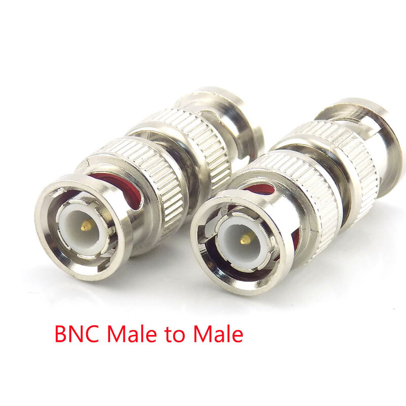 BNC fêmea para adaptador macho RCA, conector fêmea BNC, plugue para câmera CCTV do sistema, 2 pcs, 5 pcs, 10pcs