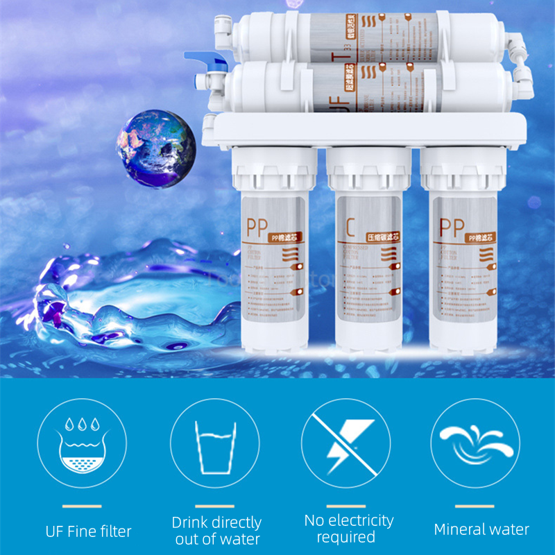 5 Fase Waterfilter Huishoudelijke Directe Drink Keuken Kraan Ultrafiltratie Waterzuiveraar Systeem Voor Thuis Waterbehandeling Filter