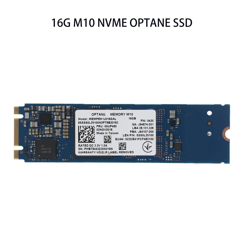 สำหรับ Intel Optane M10 16G SSD ไดรฟ์ SSD ภายในเขียนความเร็ว