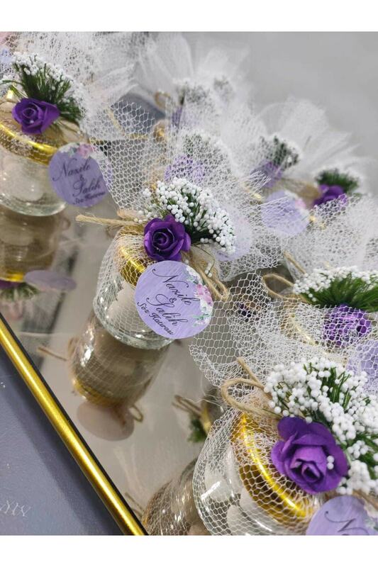 Os doces do casamento 25 pces podem ser personalizados, festa da promessa do noivado do casamento do chá de bebê kına com você em todos os eventos organização